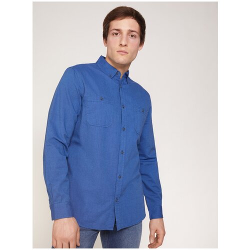 фото Рубашка zolla размер s голубой