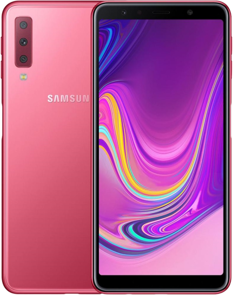 Смартфон Samsung Galaxy A7 (2018) 4/64 ГБ, Dual nano SIM, розовый