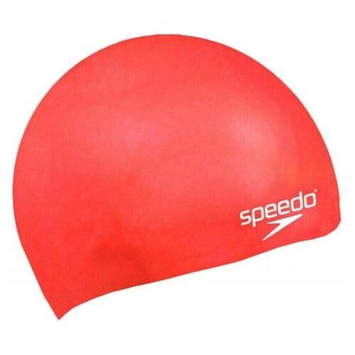 фото Шапочка для плавания детская speedo molded silicone cap jr , арт.8-709900004, красный, силикон