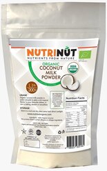 NUTRINUT, кокосовое сухое молоко organic coconut milk powder . Пищевое 300г.