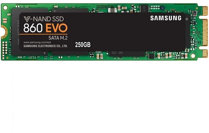 Твердотельный накопитель SSD Samsung 860 EVO 250GB V-NAND MLC M.2 SATA III