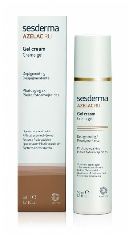 SesDerma Azelac Ru Gel-Cream Депигментирующий крем-гель для лица, 50 мл