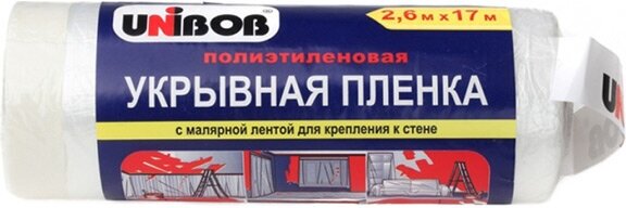 Пленка защитная UNIBOB с клеящей лентой 10мкм 27х20м арт.49694