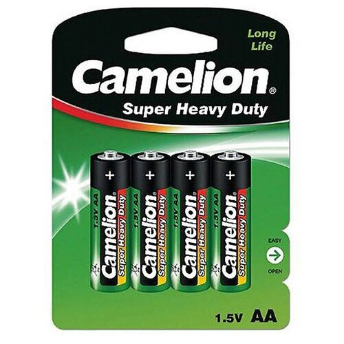 Батарейка R6АА Camelion BL-4 1.5V 4шт батарейки солевые космос тип aa пальчиковые 1 5v 64 шт в 1 наборе