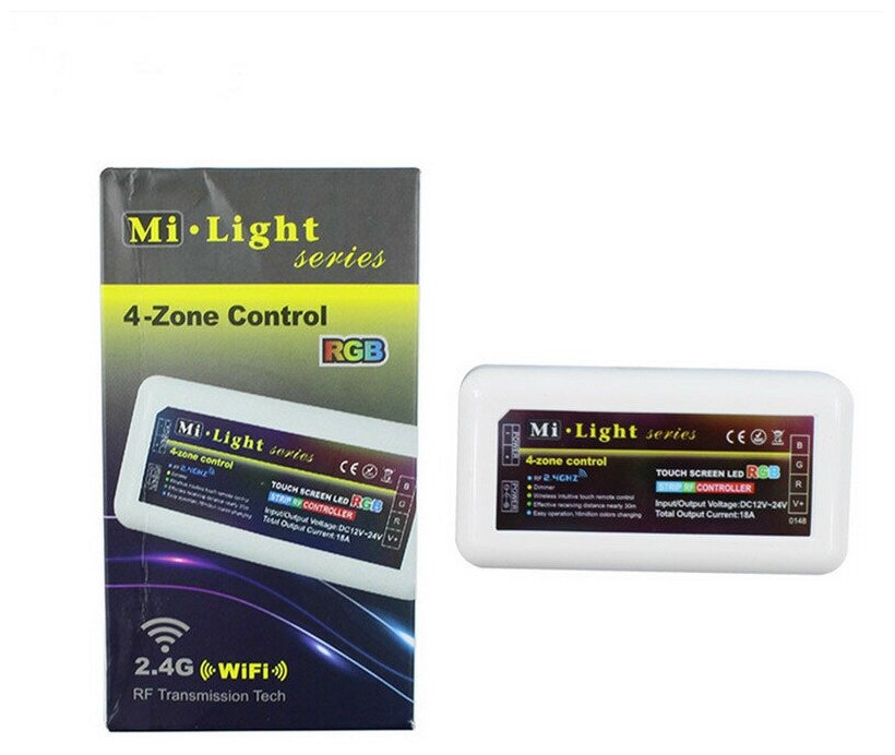 RGB Контроллер Mi-light FUT037, радио, многозонный, 12-24В, 10А, 120-240Вт