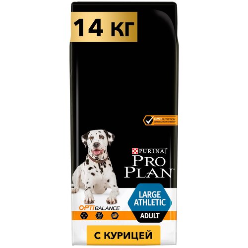 Сухой корм PRO PLAN® для взрослых собак крупных пород с атлетическим телосложением, с высоким содержанием курицы 14 кг