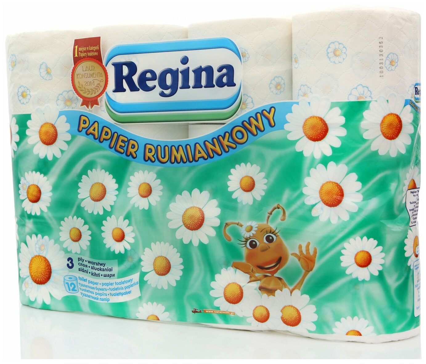 Туалетная бумага Regina Ромашка трёхслойная 4 рул. — купить в интернет ...