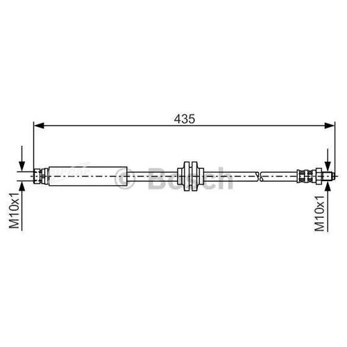 BOSCH 1987481373 1 987 481 373_шланг торм. зад. L435\ Ford Focus II 1.4/1.6/1.8/1.6TDCi 04