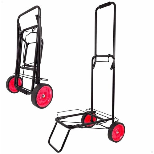 Сумка-тележка тележка для багажа , 35х100х40 см, ручная кладь, черный