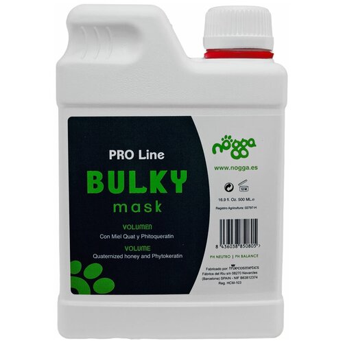 фото Nogga маска для шерсти собак (концентрат 1:10) nogga pro line bulky, 500мл