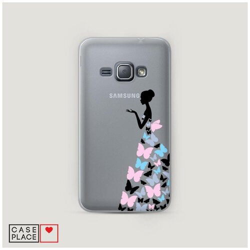 фото Чехол пластиковый samsung galaxy j1 платье из бабочек case place