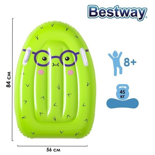 Матрас для плавания «Фруктовый микс», с ручками, 84 x 56 см, цвет микс, 42049 Bestway шезлонг надувной для плавания 160 х 84 см цвета микс 43103 bestway bestway 499368