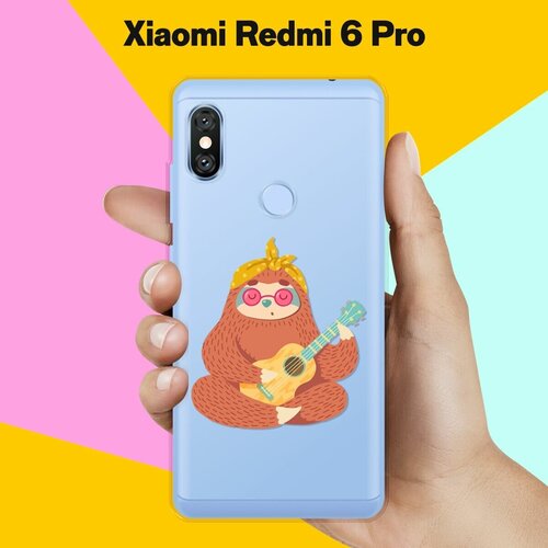 Силиконовый чехол на Xiaomi Redmi 6 Pro Гитара / для Сяоми Редми 6 Про пластиковый чехол magical world единорог на xiaomi redmi 6 pro сяоми редми 6 про