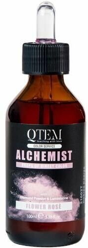 Qtem Краситель прямого действия Alchemist Flower Rose для волос, розовый, 100 мл