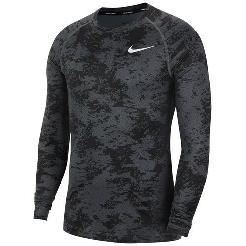 фото Лонгслив компрессионный nike pro camo long sleeve top, размер l