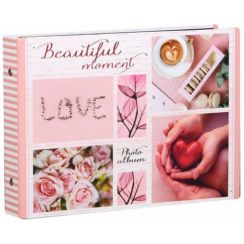 фото Фотоальбом 25 листов (уголки+кольца) "beautiful momemt сердце" 27х19 см 4129243 сима-ленд