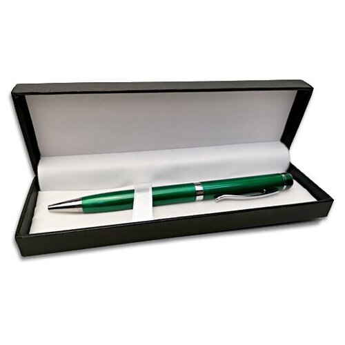Ручка подарочная ТМ BIKSON Classic шариковая в футляре, синие чернила, корпус зеленый ручка подарочная elegance синие чернила