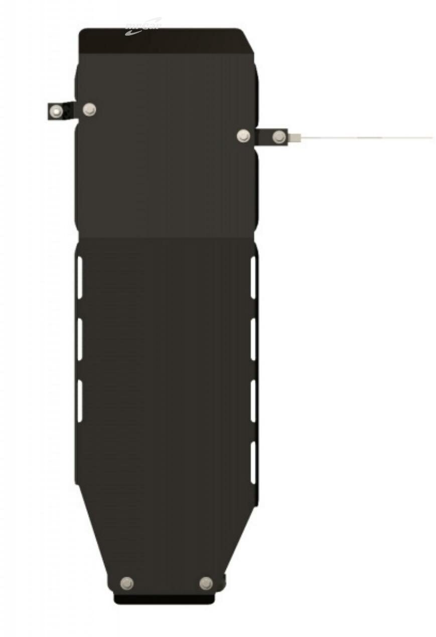 Защита бензобака Sheriff для Санг Енг Кайрон 2005-2015, модель №5, сталь 2,5мм, арт:29.1888