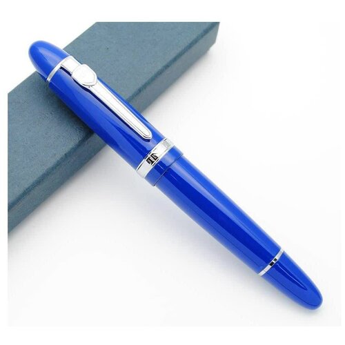 Перьевая ручка Jinhao 159 Blue, Silver (подарочная упаковка) перьевая ручка jinhao x450 серебристая 159