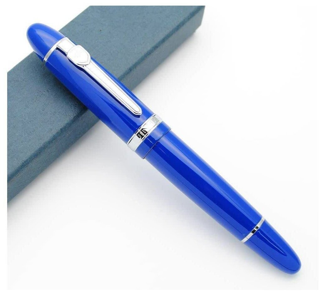 Перьевая ручка Jinhao 159 Blue, Silver (подарочная упаковка)