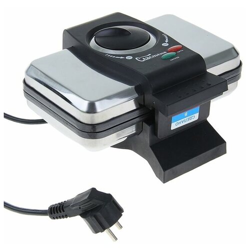 Электровафельница Сластена ЭО-1 1000 Вт орешки тефлоновое покрытие серебристая 449900₽