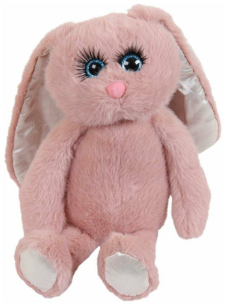 Мягкая игрушка ABtoys Реснички. Кролик розовый 20 см