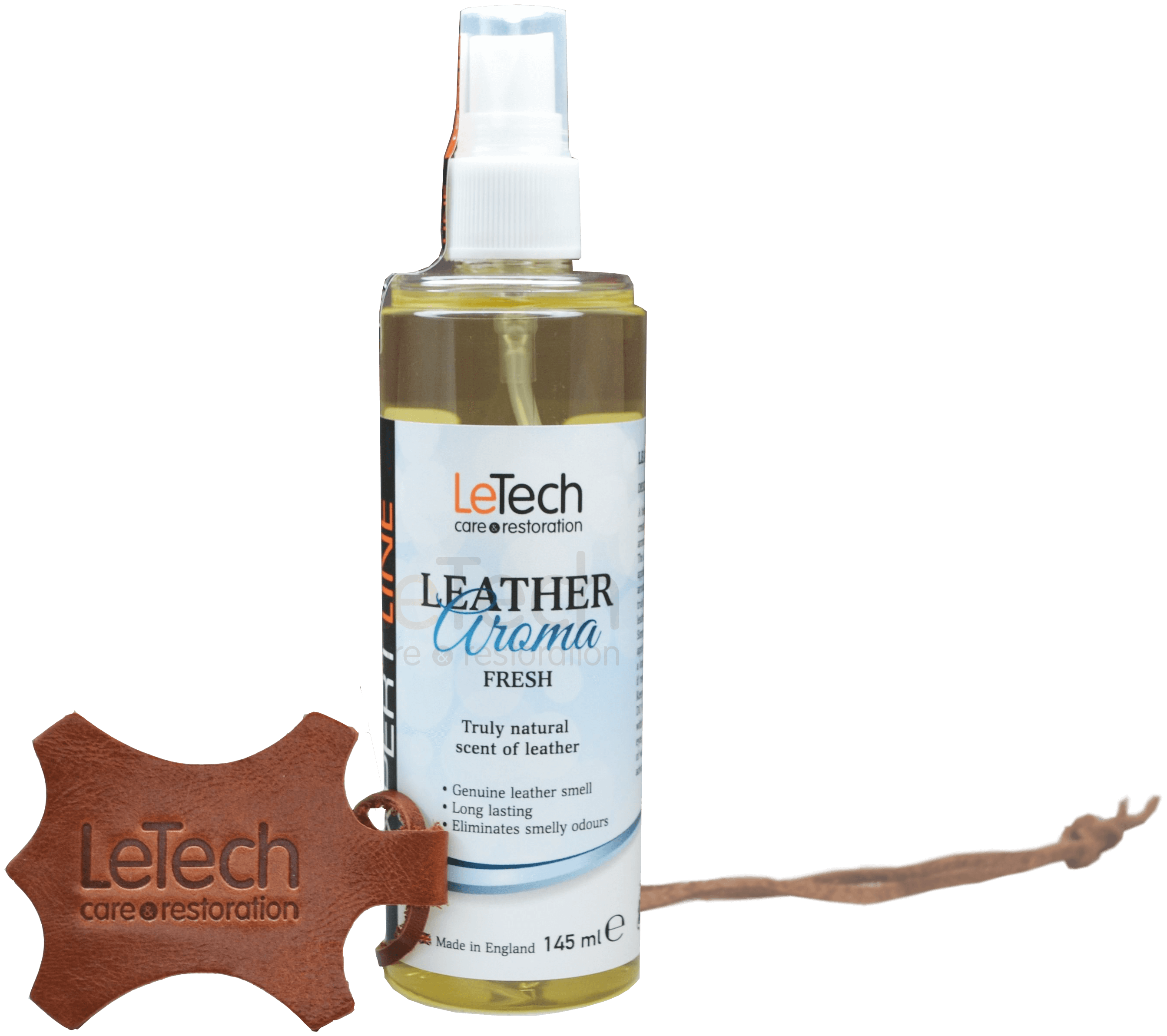 Ароматизатор с запахом натуральный кожи Фреш LeTech Leather Aroma Fresh, 145мл