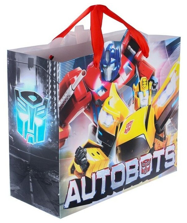 Пакет ламинированный ТероПром 9241785 "Autobots", Transformers, 23х27х11,5 см