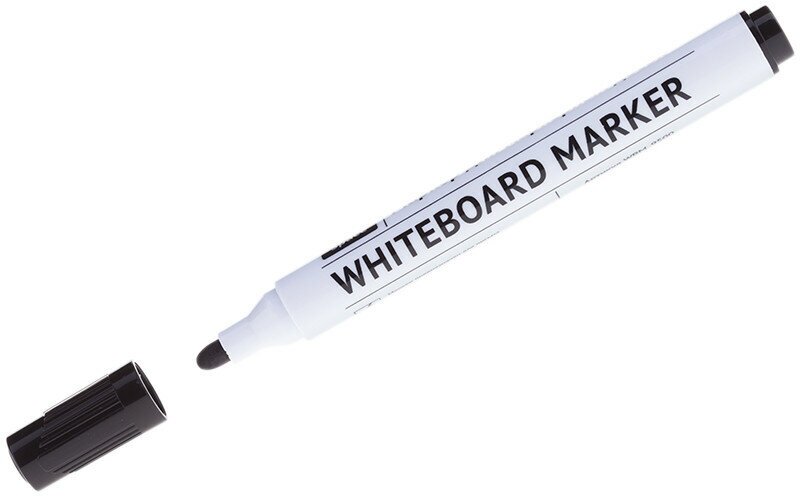 Маркер для белых досок OfficeSpace черный, пулевидный, 2,5мм, 228780
