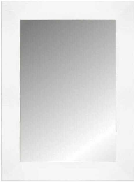 Настенное интерьерное зеркало в классической белой раме для спальни, гостиной и прихожей, в ванную комнату MIRROR MASTER, 550х1800 мм - фотография № 9
