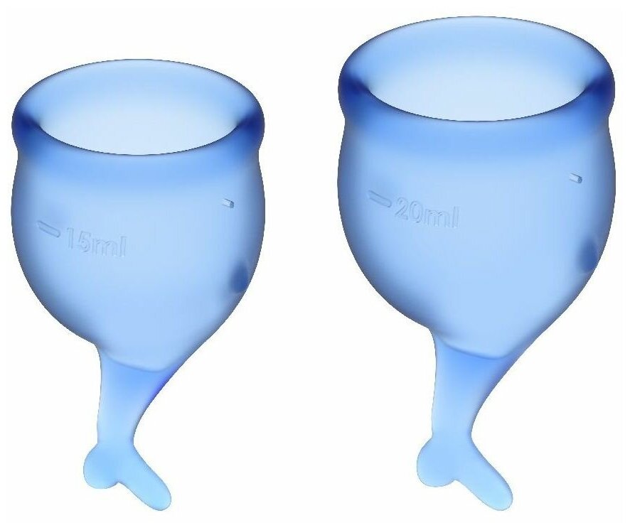 фото Satisfyer Набор синих менструальных чаш Feel secure Menstrual Cup