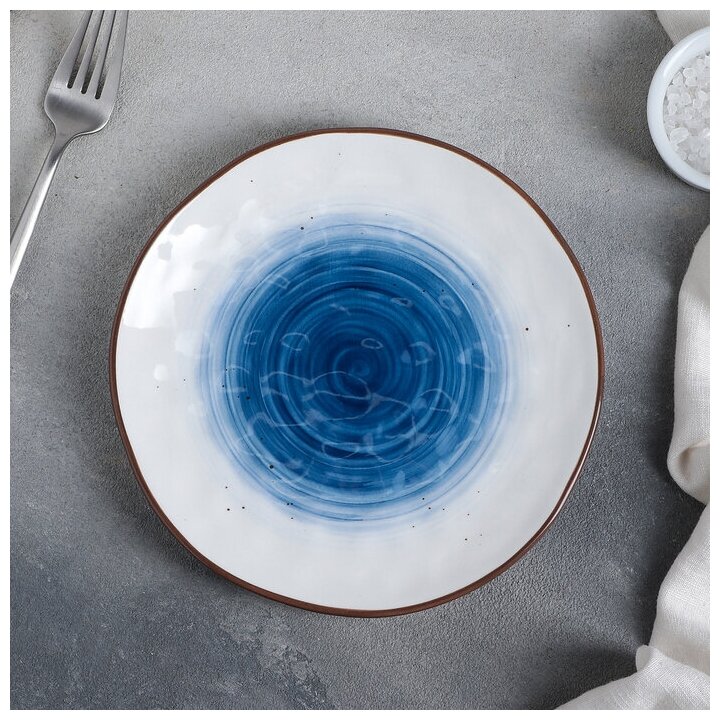 Тарелка Доляна "Космос", d-18,5 см, цвет синий