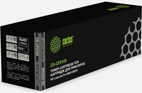 Изображение товара Тонер-картридж Cactus CS-CF210X черный (2400стр.) для HP LJ Pro M251/M276