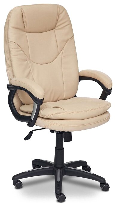 Кресло компьютерное Tetchair COMFORT экокожа бежевый