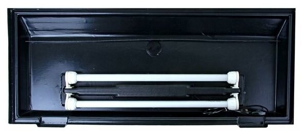 Пижон Аквариум прямоугольный Атолл с крышкой, 250 литров, 138 х 33 х 50/56 см, чёрный - фотография № 2