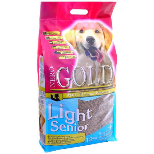 nero gold nero gold adult dog venison NERO GOLD DOG SENIOR/LIGHT для пожилых собак всех пород с индейкой и рисом (12 + 12 кг)