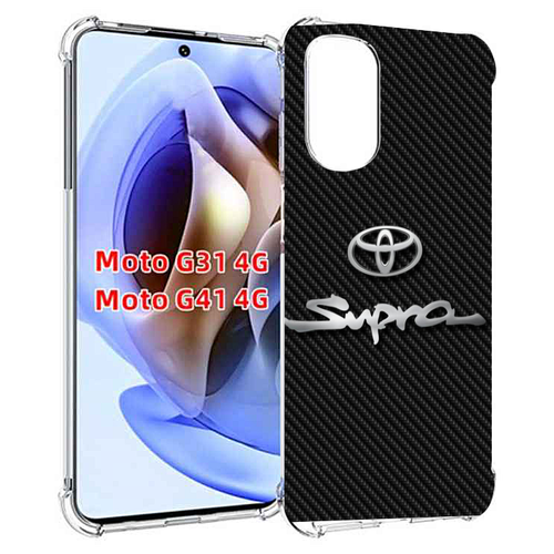 Чехол MyPads toyota тойота 2 для Motorola Moto G31 4G / G41 4G задняя-панель-накладка-бампер