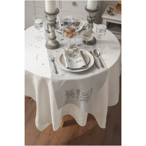 Набор столового белья: дорожка и салфетки с вышивкой, из коллекции «Forest» от Larsa Home