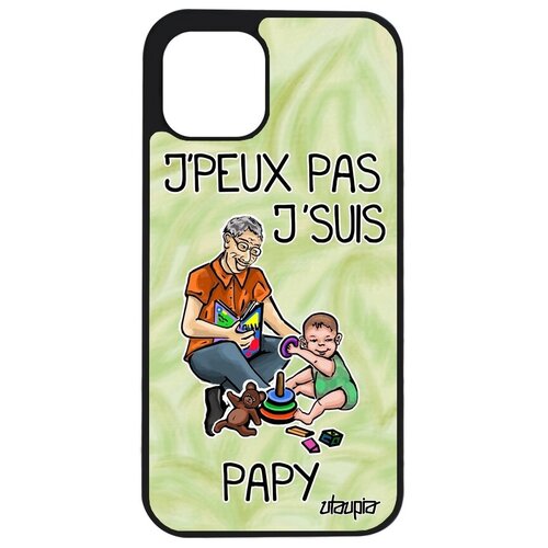 фото Красивый чехол на телефон // iphone 12 // "не могу - стал дедом!" дед карикатура, utaupia, светло- зеленый