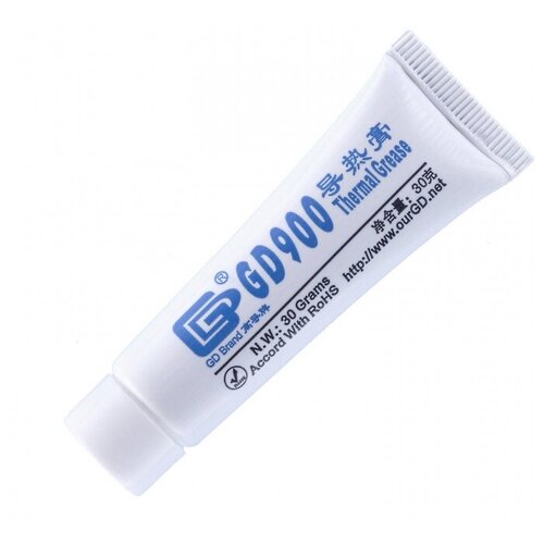 Термопаста GD900 Thermal Grease (30г, тюбик) термопаста gd900 thermal grease 3г шприц