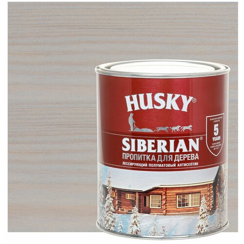 Пропитка для дерева Husky Siberian полуматовая, антик 0,9 л