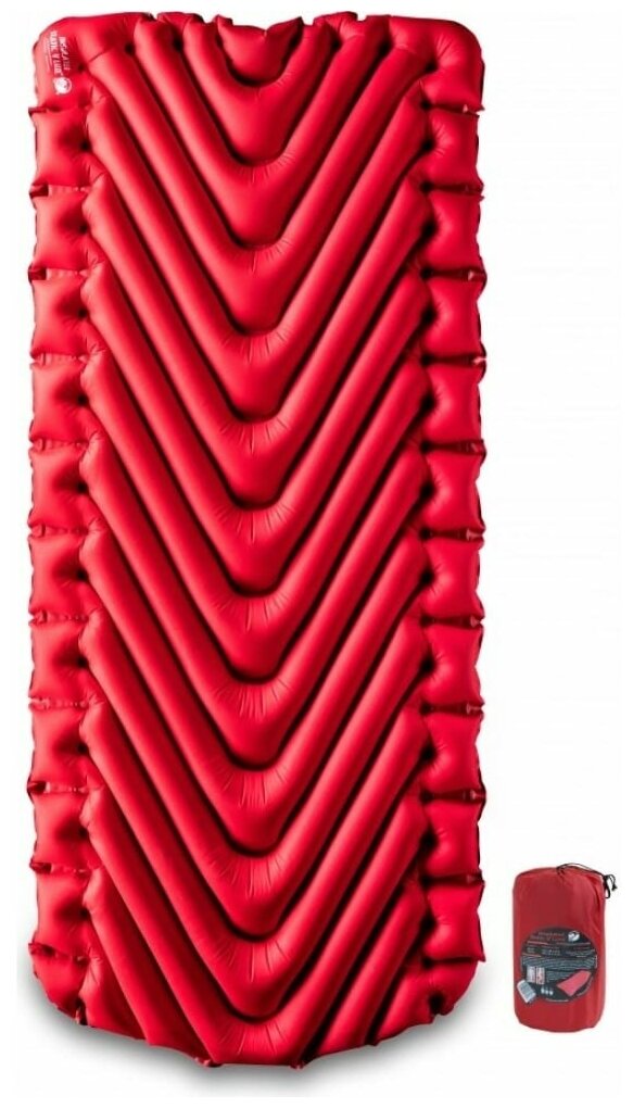 Надувной коврик KLYMIT Insulated Static V Luxe Red, красный (06LIRd02D)