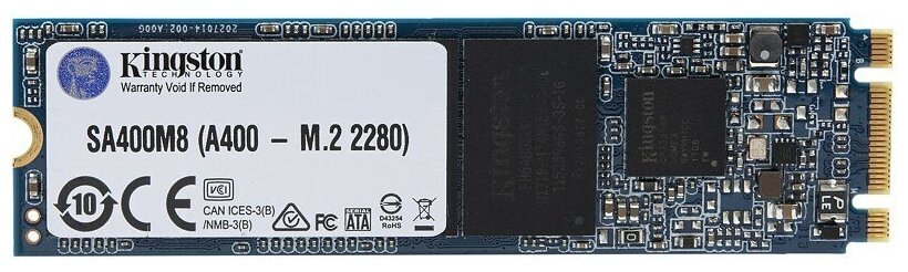 Твердотельный накопитель Kingston SSD M.2 480Gb A400 Series (SATA3, up to 500/450Mbs, TLC, 22х80mm)