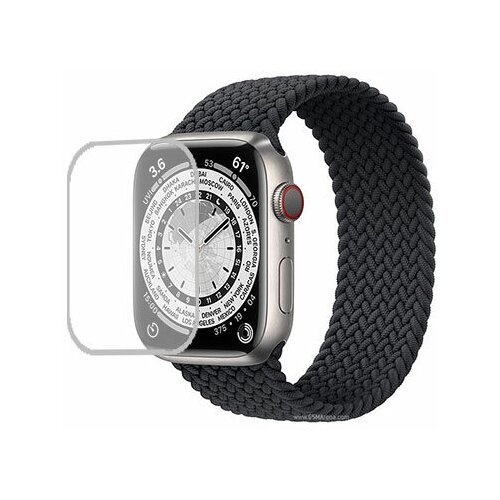 Apple Watch Edition Series 7 41mm защитный экран Гидрогель Прозрачный (Силикон) 1 штука apple watch edition 38mm series 3 защитный экран гидрогель прозрачный силикон 1 штука