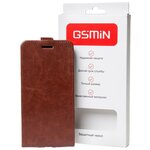 Кожаный чехол-флип GSMIN Series Classic для Cubot Note Plus с магнитной застежкой (Коричневый) - изображение