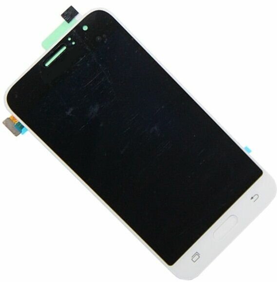 Дисплей для Samsung SM-J120F (Galaxy J1 2016) в сборе с тачскрином (AMOLED с регулировкой подсветки) <белый>