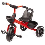 Велосипед детский трехколесный с бесшумными колесами, красный - изображение