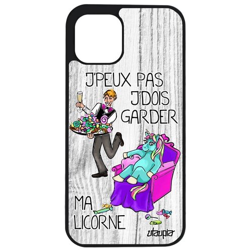 фото Красивый чехол на смартфон // iphone 12 pro // "не могу - сижу с единорогом!" карикатура прикольный, utaupia, светло-серый