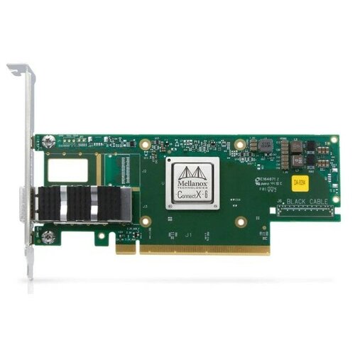 Mellanox ConnectX-6 VPI adapter card, 100Gb s HDR100, EDR IB and 100GbE , single-port QSFP56, PCIe3.0 4.0 x16, tall bracket, single pack сетевой адаптер mellanox mcx653106a ecat sp connectx® 6 vpi adapter card 100gb s hdr100 edr ib and 100gbe dual port qsfp56 pcie3 0 4 0 x16