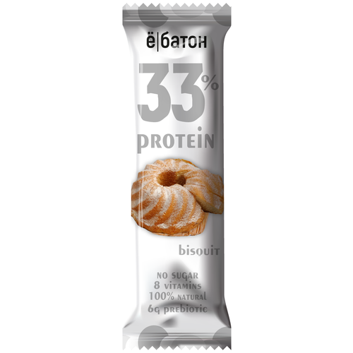 протеиновый батончик ё батон 33% protein mix арахис шоколад клубника йогурт бисквит 45гр 15шт Протеиновый батончик ё/батон 33% protein со вкусом бисквит-карамель, 45гр*15шт